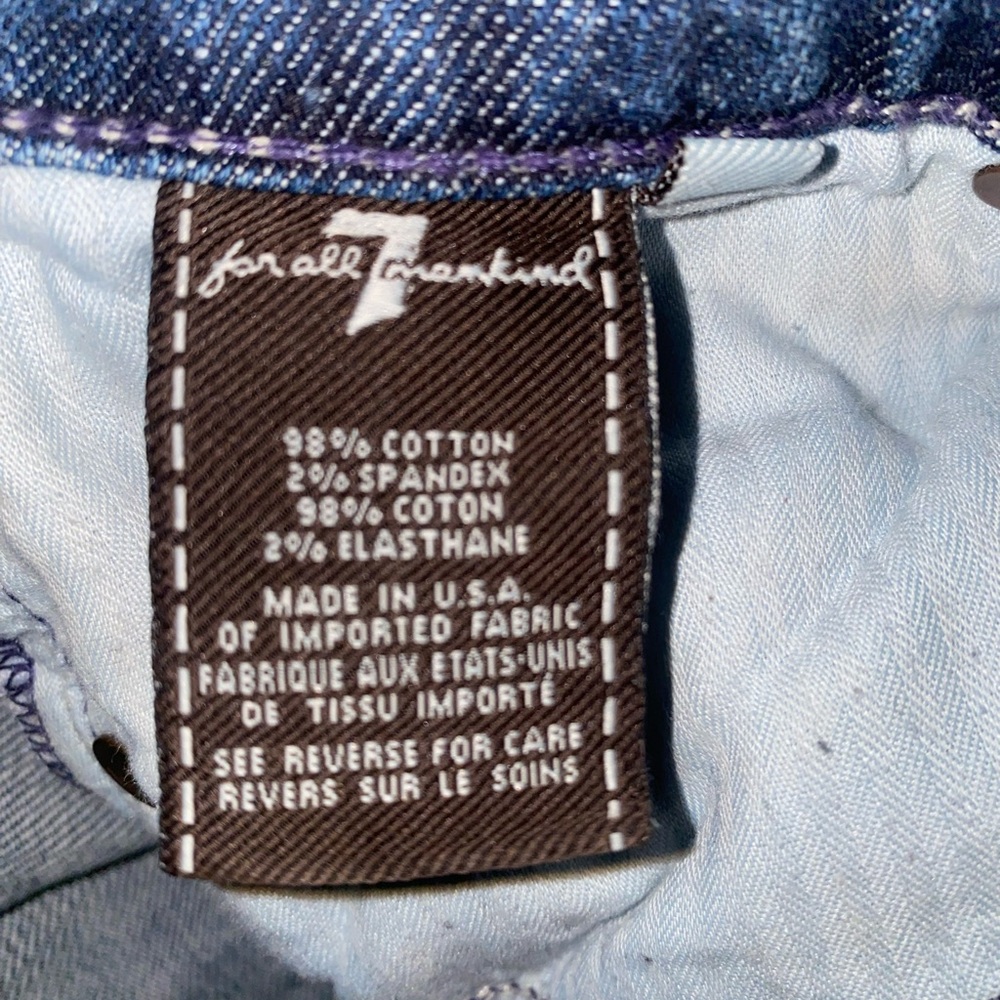 7 for all mankind bootcut ripped jeans
